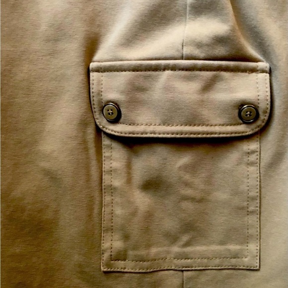 Susan Graver Weekend Regular Premium Stretch Pull-on Crop Pant S Sweet Caramel - Picture 4 of 6